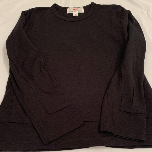 black H&M + Comme des Garcons wool sweater - Picture 5 of 9